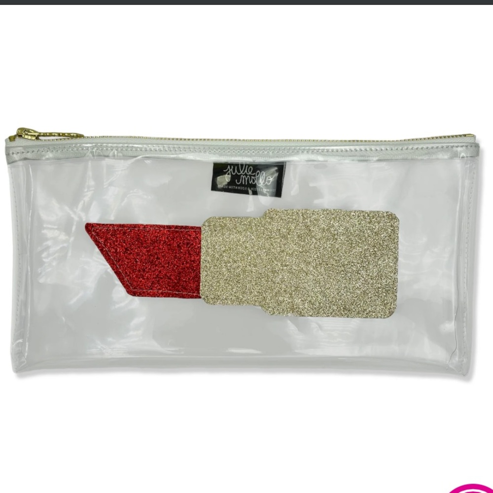 Julie Mollo Clear Lipstick Makeup Clutch
